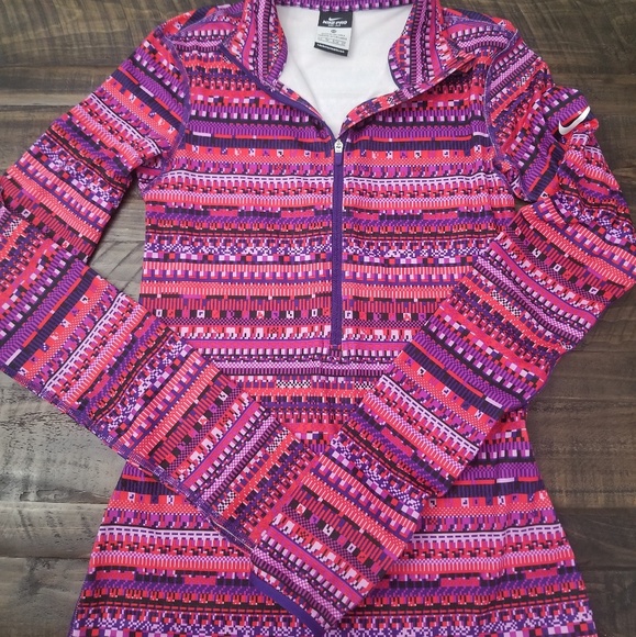 Nike Tops - Womens Nike Pro Aztec 1/2 Zip Top XS
